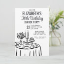 Search for dinner 30th birthday invitations Adult birthday party