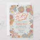 Search for hippie birthday invitations Five is a vibe