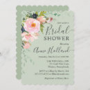 Search for sage green bridal shower invitations Flowers