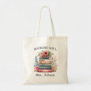 Search for bookish tote bags Stack of books