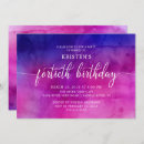 Search for purple 40th birthday invitations Fortieth