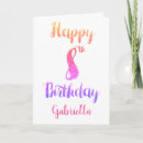 Search for girl 8th birthday cards Girls