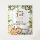 Search for two wild birthday decor Jungle animals