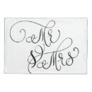 Search for bride pillowcases Mrs