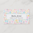 Search for substitute teacher business cards Back to school