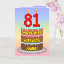 Search for 81st birthday cards Cake