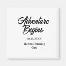 Search for 1st birthday magnets Calligraphy typography elegant