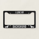 Search for dachshund license plate frames Doxie