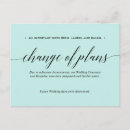 Search for change of plans wedding announcement cards New date