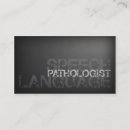 Search for speech language pathologist business cards Pathology