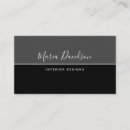 Search for half white half black business cards Elegant