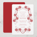 Search for crimson red wedding invitations Botanical
