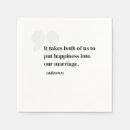 Search for sayings wedding napkins Quote