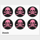 Search for pink skull stickers Skull and crossbones
