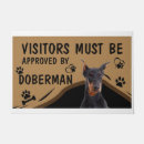 Search for doberman doormats Greeting indoor