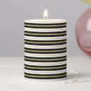 Search for black and white stripes candles Elegant