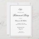 Search for retirement party invitations Classic