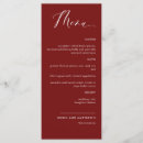 Search for burgundy menus Red