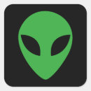 Search for alien space head stickers Green