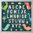 Search for dinosaur kids posters alphabet