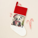Search for panda christmas stockings Santa