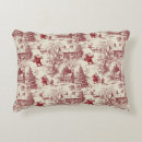 Search for red toile pillows Toile de jouy