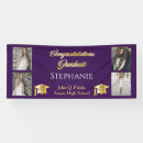 Search for purple and gold graduation banners Simple