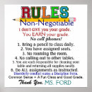 Search for rules classroom posters Teacher