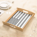 Search for vintage serving trays Black and white
