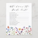 Search for who knows the bride best Floral