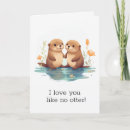 Search for otter valentines day cards Couple