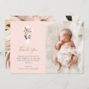 Search for elegant feminine pink roses thank you cards floral