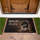 Search for cowboy boots doormats Old west