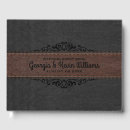 Search for leather guest books Elegant