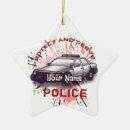 Search for police car ornaments Cop