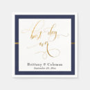 Search for navy blue and white stripes napkins Party