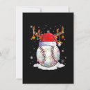 Search for baseball holiday invitations Reindeer
