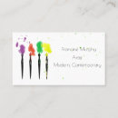 Search for paintbrush business cards Designer