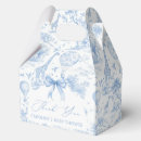 Search for toile favor boxes Dusty blue