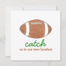 Search for change of location invitations New address