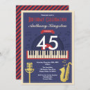 Search for jazz birthday invitations Saxophone
