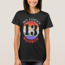 Search for number 13 tshirts Lucky