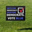 Search for biden harris outdoor signs Vote blue