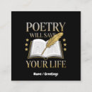 Search for poetry business cards Literature