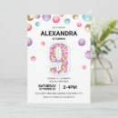 Search for nine year girl birthday invitations For kids
