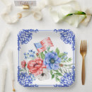 Search for blue paper plates Red white and blue