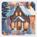 Search for candy stickers Gingerbread house