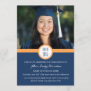 Search for orange and blue graduation invitations Party