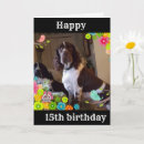 Search for funny 15th birthday cards Dog