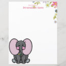 Search for elephant stationery paper Pink
